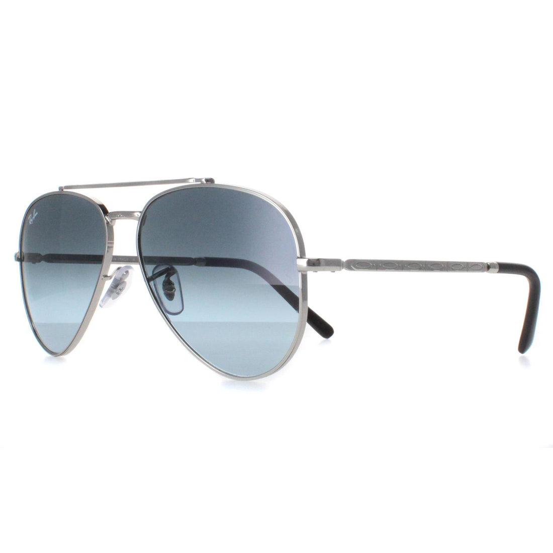 Ray-Ban Sunglasses RB3625 New Aviator 003/3M Polished Silver Blue Gradient