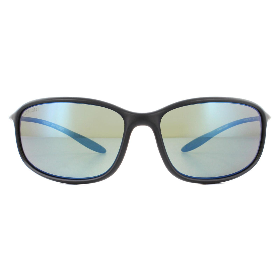 Serengeti Sunglasses Sestriere 8110 Matte Black PhD 2.0 Polarized 555nm Blue