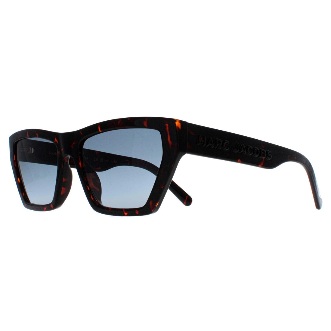 Marc Jacobs Sunglasses MARC 657/S 086 08 Shiny Dark Havana Blue Gradient