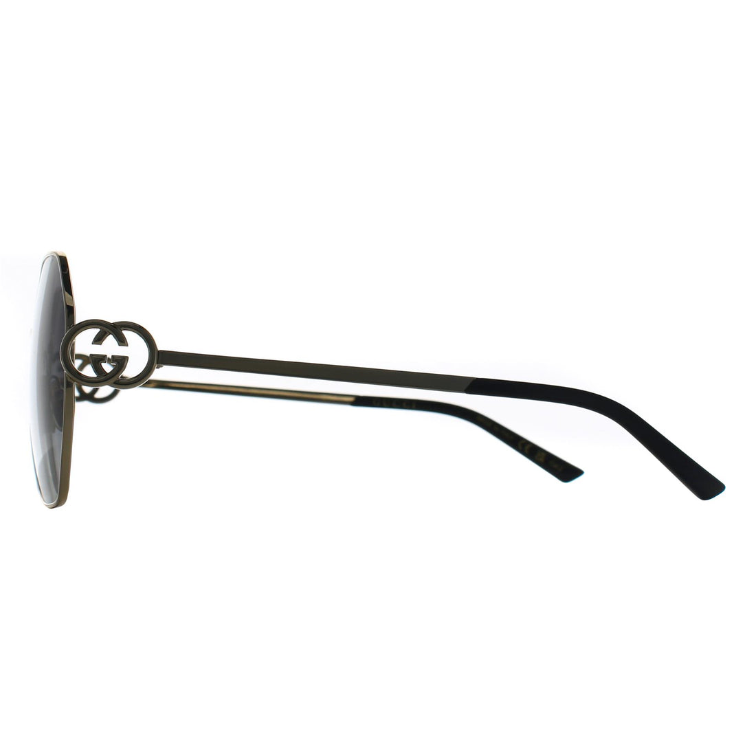 Gucci Sunglasses GG2046S 001 Gold Grey