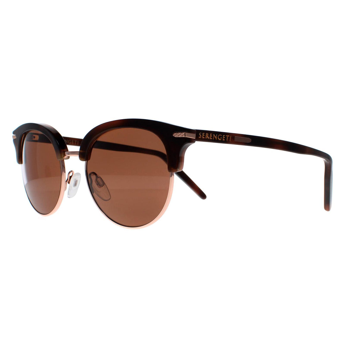 Serengeti Sunglasses Lela 8941 Shiny Brown Mineral Polarized Drivers Brown