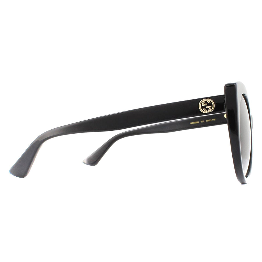 Gucci Sunglasses GG0325S 001 Black Grey Gradient