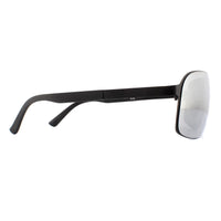Porsche Design Sunglasses P8579 B Black Mercury Silver Mirror