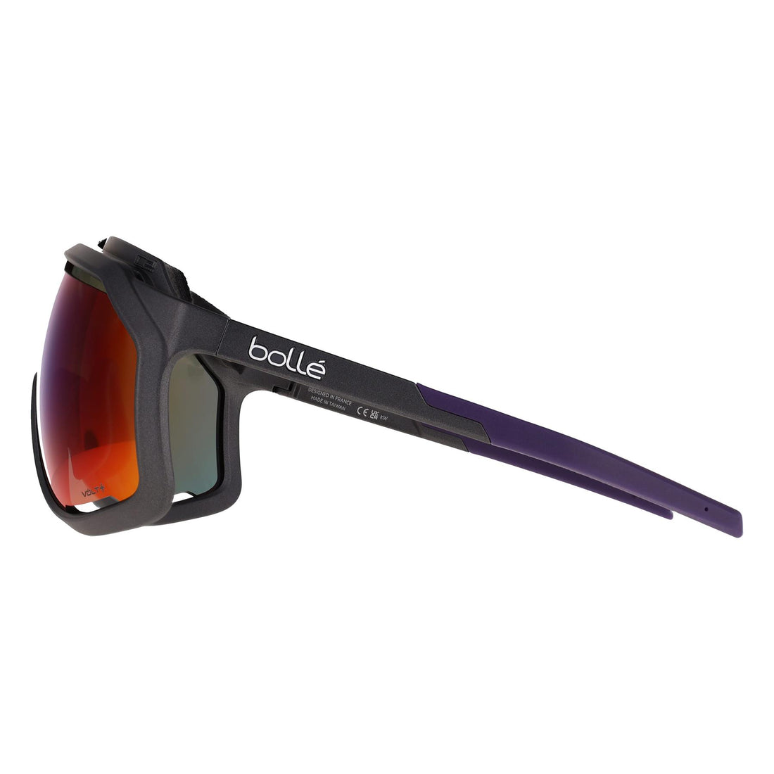 Bolle Sunglasses Chronoshield BS018002 Matte Titanium Volt+ Ultraviolet Polarized