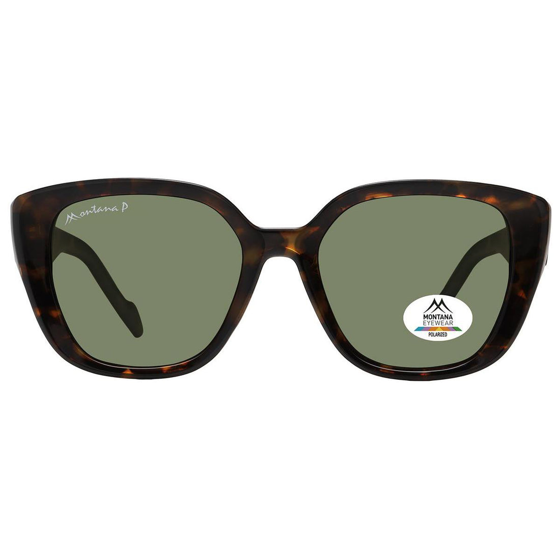 Montana Sunglasses MP180 C Shiny Dark Turtle Green Polarized