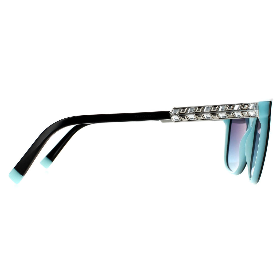 Tiffany Sunglasses TF4174B 80559S Black On Tiffany Blue Blue Gradient