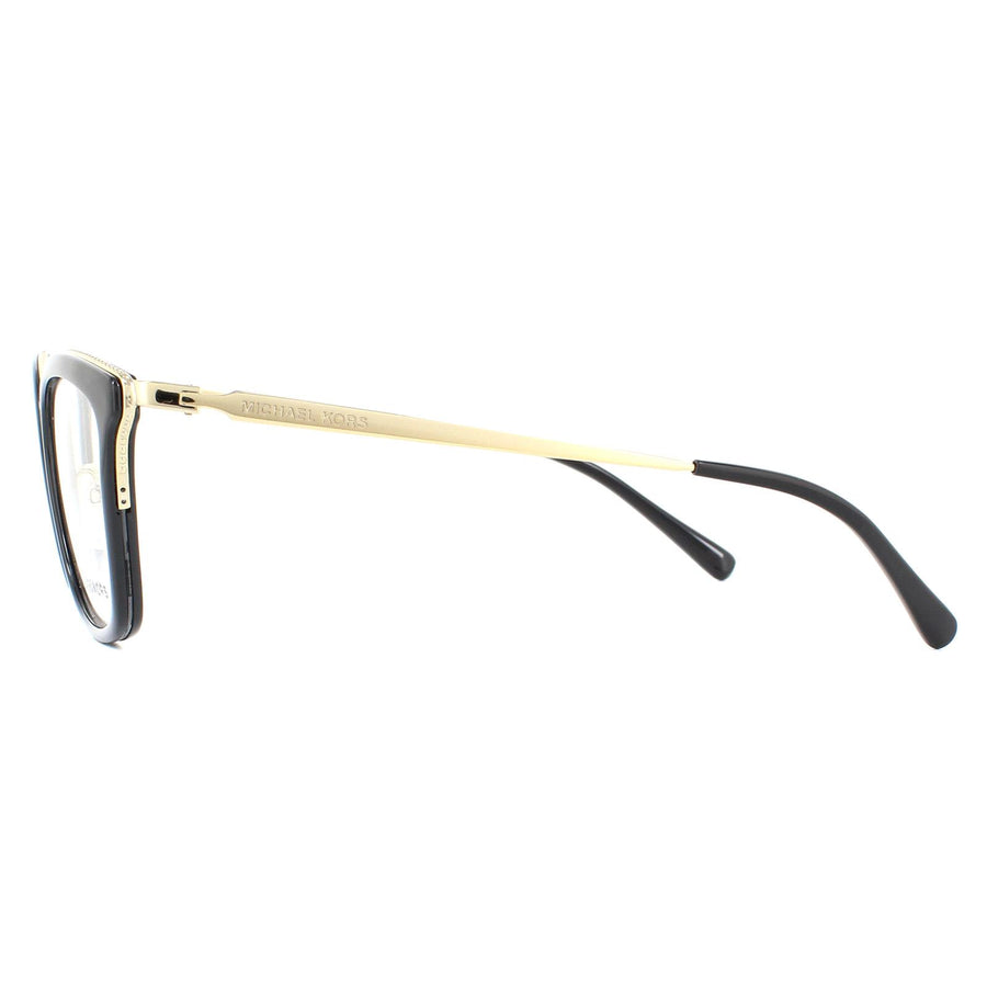 Michael Kors Glasses Frames Coconut Grove MK3032 3332 Light Gold Black Women
