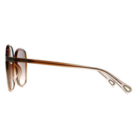 Chloe Sunglasses CH0031S 007 Crystal Brown Light Pink Brown Gradient with Light Mirror