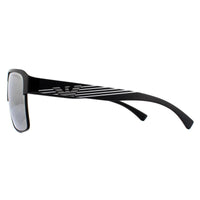Emporio Armani Sunglasses EA2066 3001Z3 Matte Black Grey Mirror Silver Polarized