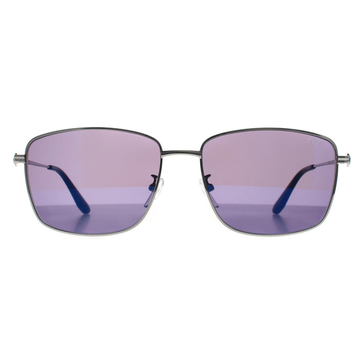 BMW Sunglasses BW0027-H 16X Shiny Palladium Blue Mirror