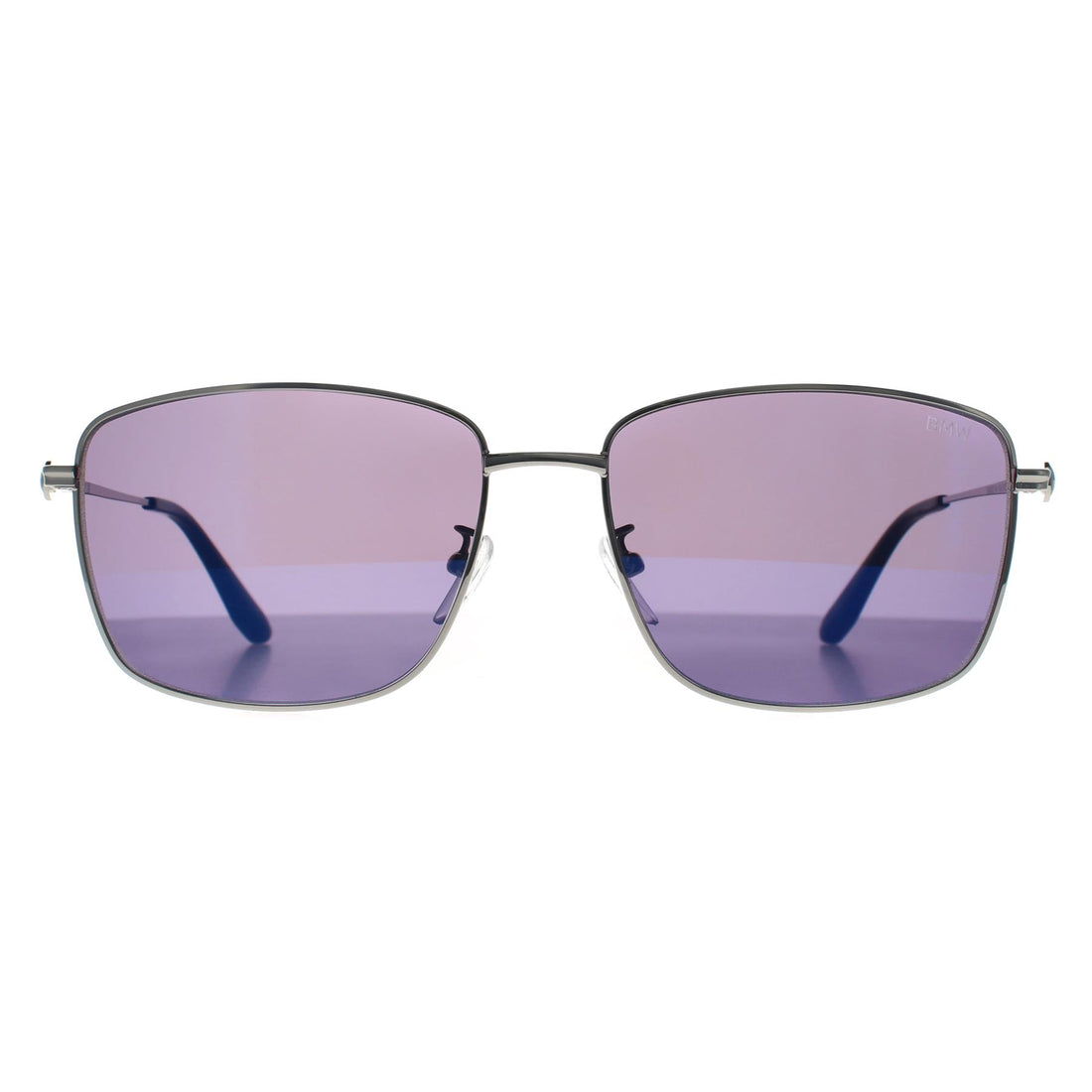 BMW Sunglasses BW0027-H 16X Shiny Palladium Blue Mirror