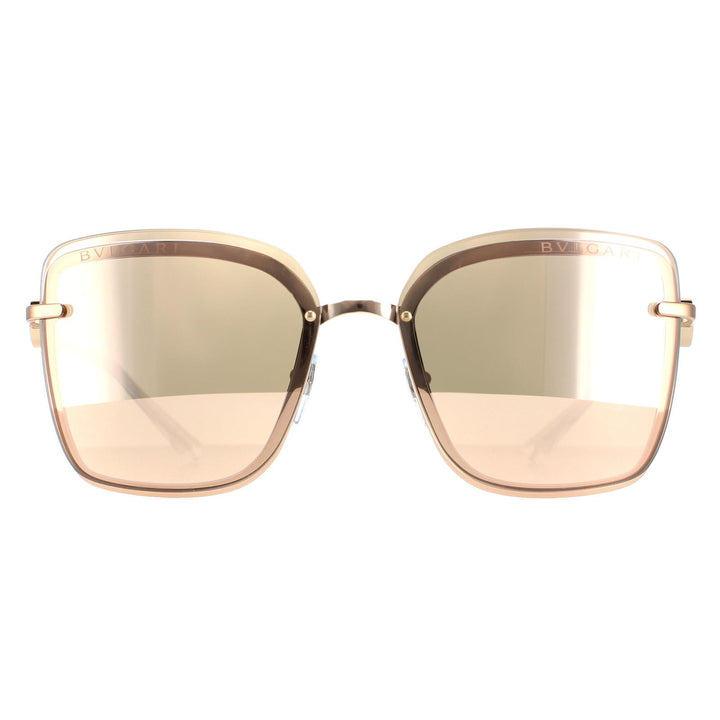 Bvlgari Sunglasses BV6151B 20144Z Gold Pink Gold Mirror
