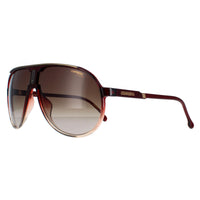 Carrera Sunglasses Champion 65/N 7W5/HA Burgundy Shade Brown Gradient