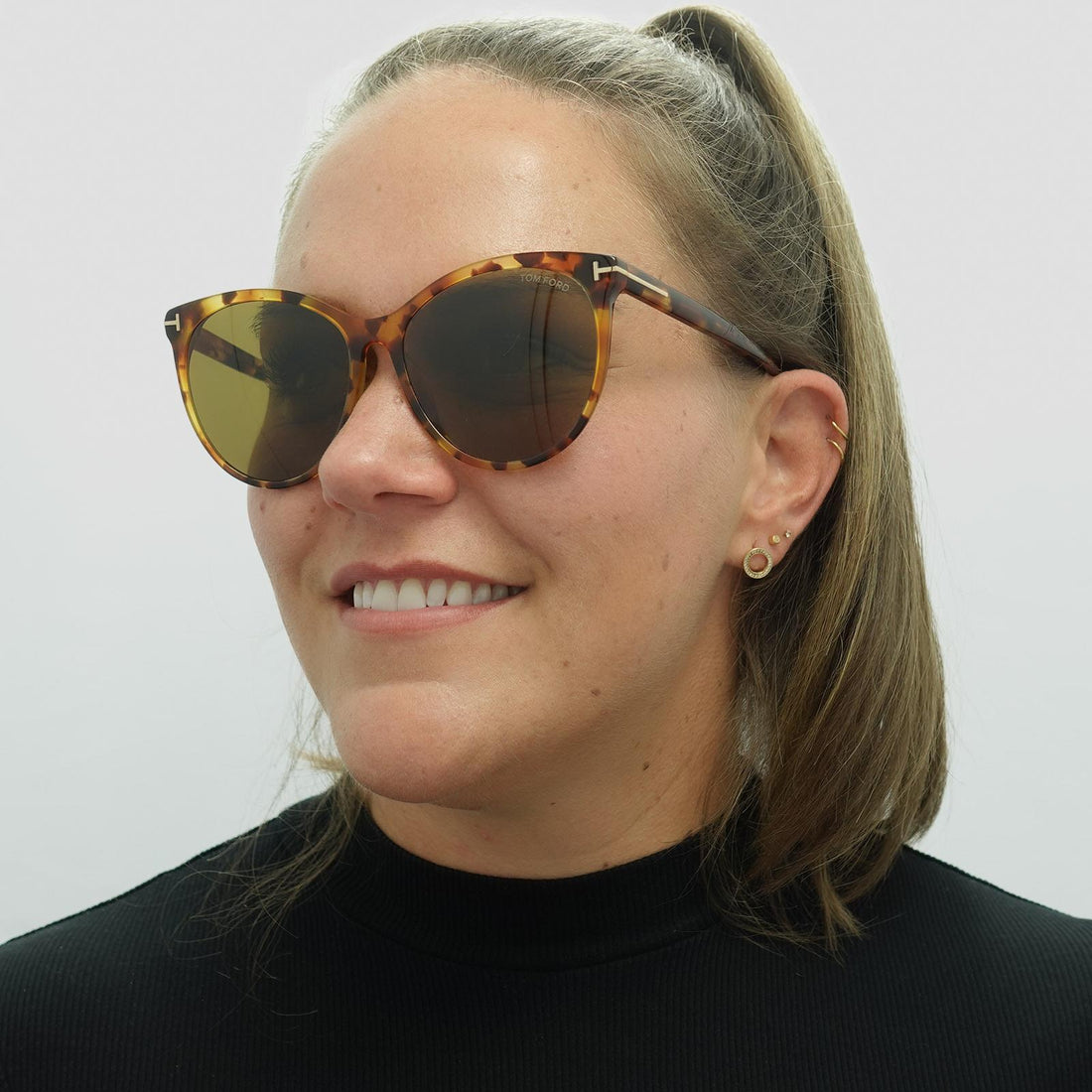 Tom Ford Sunglasses Maxim FT0787 55E Havana Blonde Brown