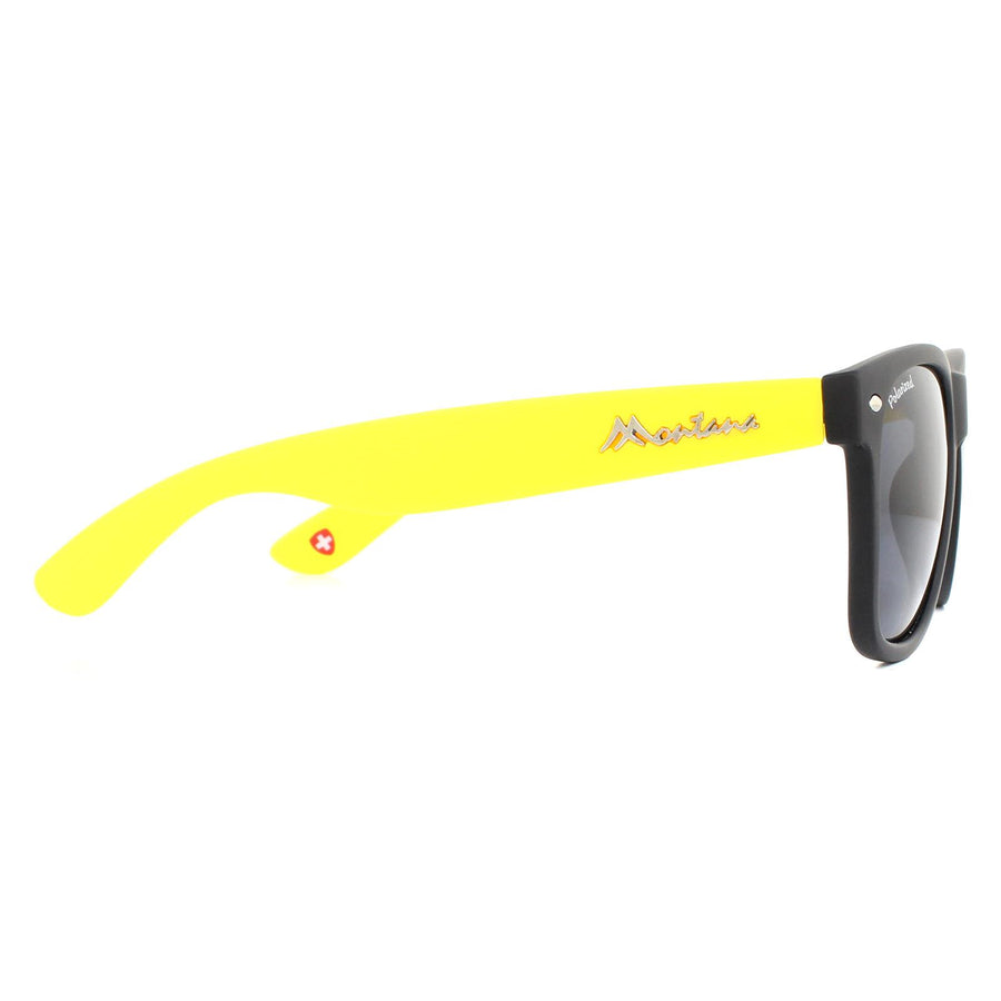 Montana Sunglasses MP40 F Black with Yellow Rubbertouch Black Polarized