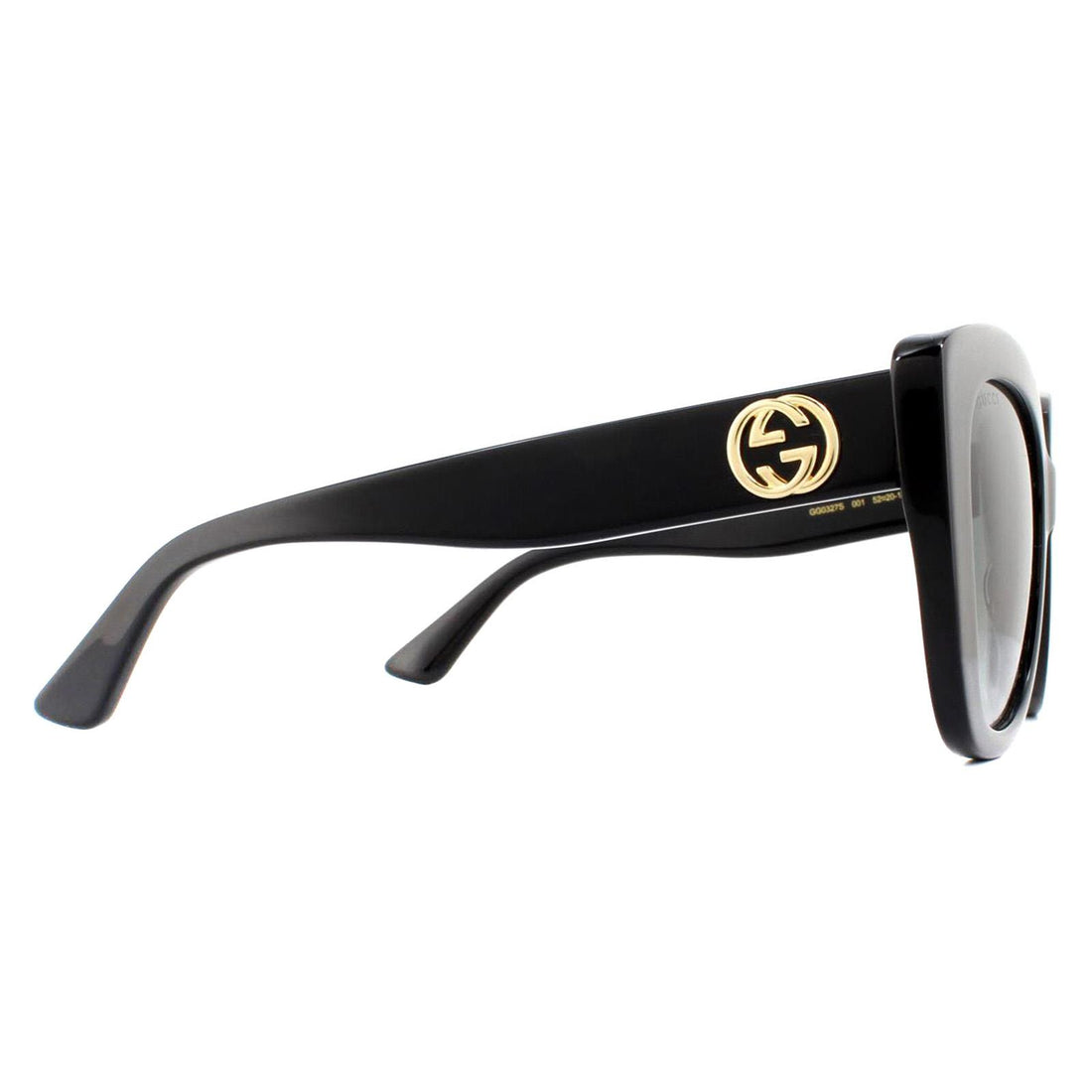 Gucci Sunglasses GG0327S 001 Black Grey Gradient