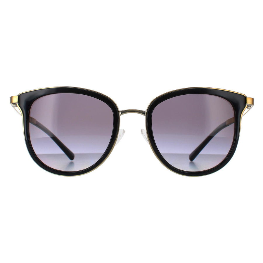 Michael Kors Adrianna 1 MK1010 Sunglasses Black Gold Grey Gradient Polarized