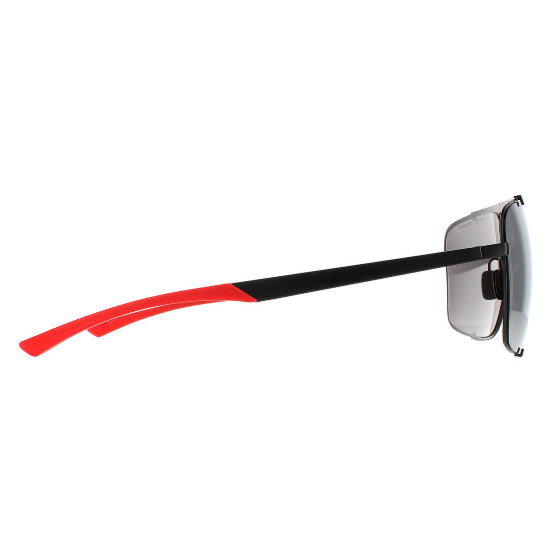 Porsche Design Sunglasses P8919 A Black Red Mercury Silver Mirror