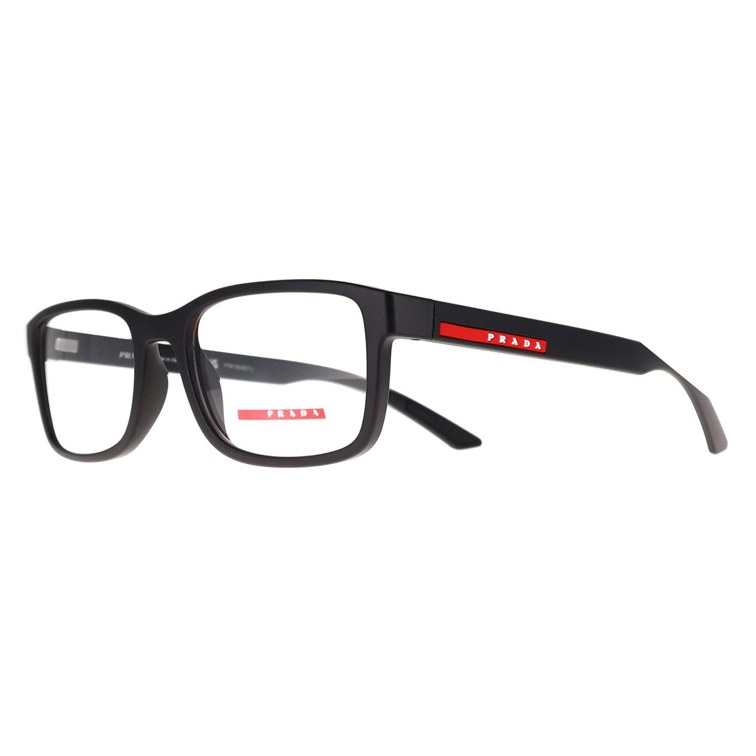 Prada Sport Glasses Frames PS06RV DG01O1 Black Rubber Men