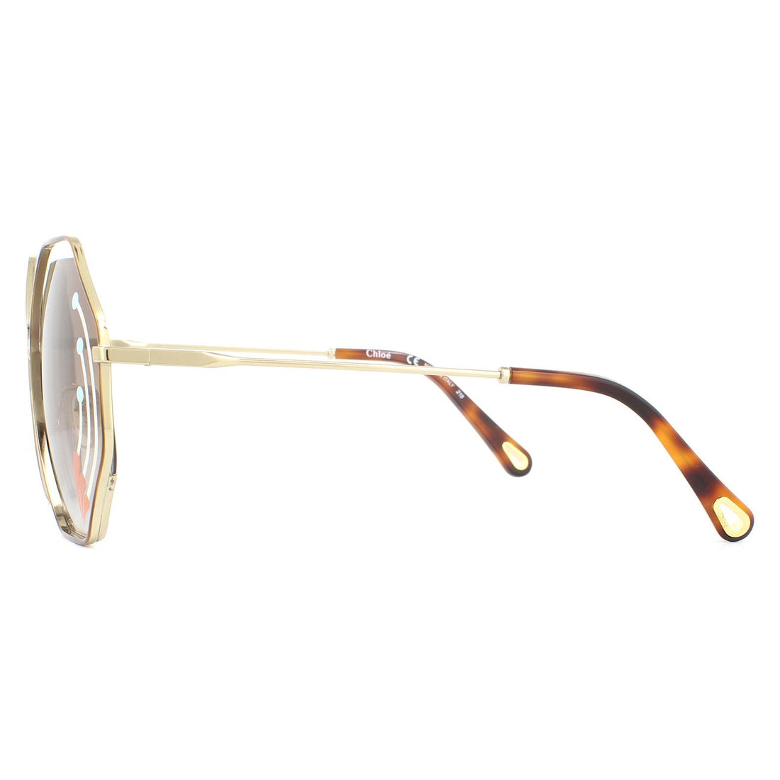 Chloe Sunglasses Poppy CE132SRI 258 Havana Gold Brown Gradient
