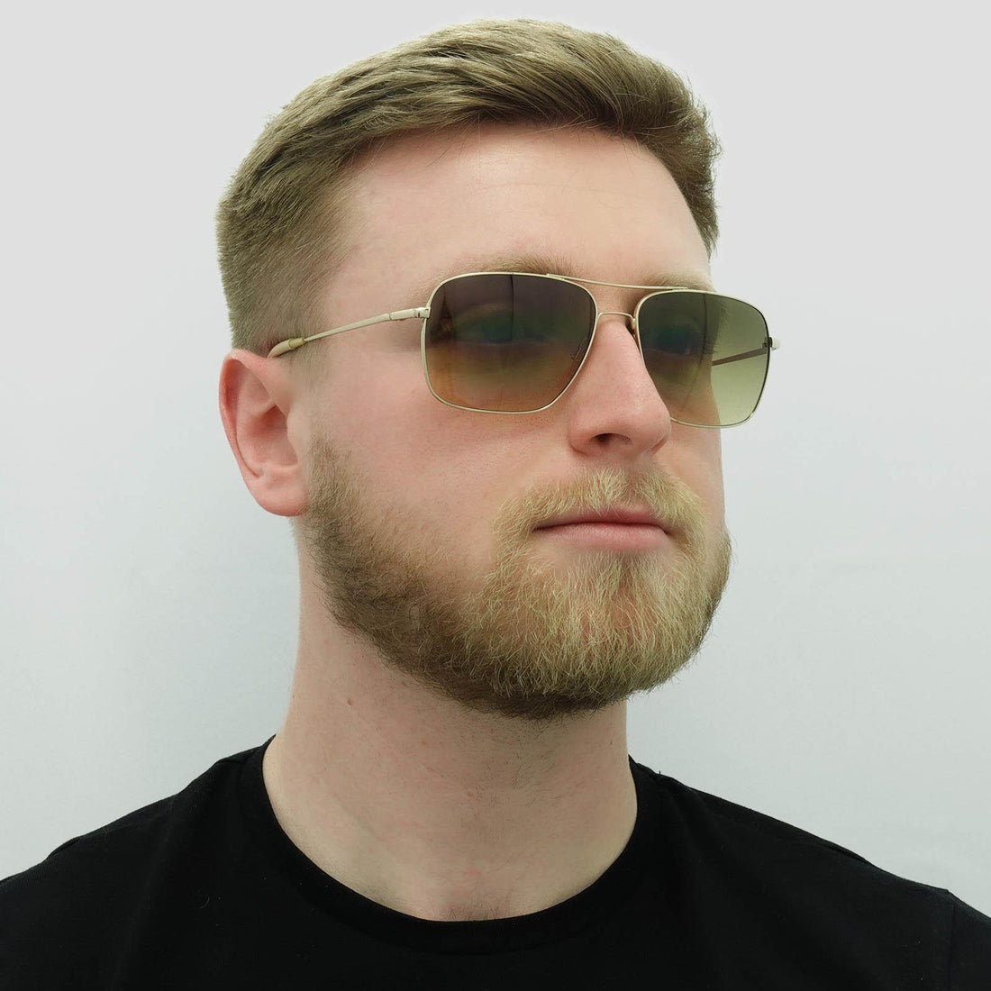 Oliver Peoples Sunglasses Clifton 1150 5035/85 Gold Chrome Olive VFX Photochromic