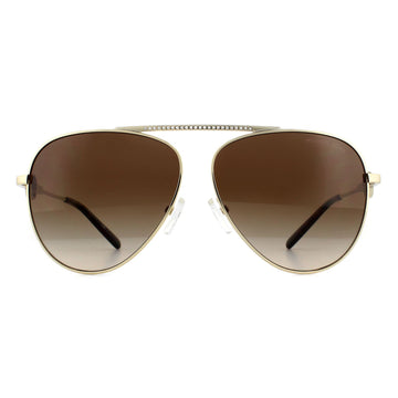 Michael Kors Sunglasses MK1066B Salina 100113 Light Gold Brown Gradient