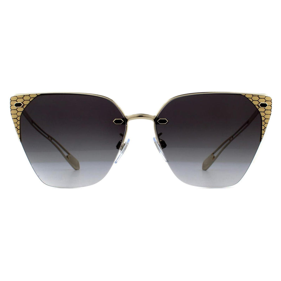 Bvlgari BV6116 Sunglasses Pale Gold Grey Gradient