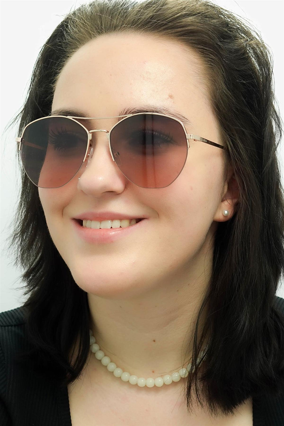 Calvin Klein Sunglasses CK20121S 780 Rose Gold Brown