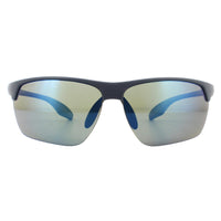 Serengeti Linosa Sunglasses Sanded Dark Grey / Blue 555nm Polarized