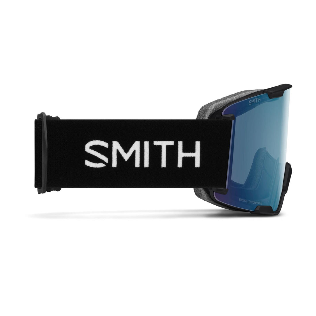 Smith Ski Goggles Stash XL 2QJ 4B Black ChromaPop Everyday Blue Mirror & Storm Blue Sensor Mirror