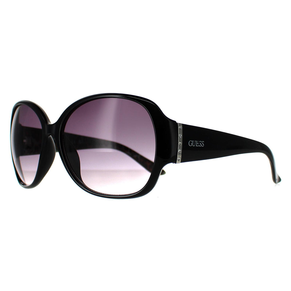 Guess Sunglasses GF0284 01B Shiny Black Smoke Gradient