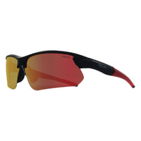 Relay Sport Unisex Matte Black and Red Red Revo Polarized Overdrive Sunglasses