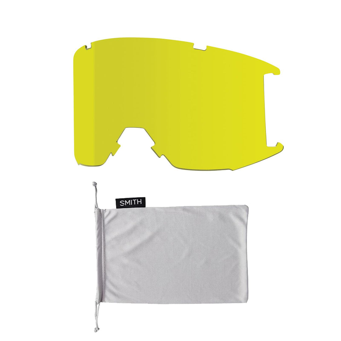 Smith Ski Goggles Squad 2QJ 6K Black ChromaPop Sun Red Mirror & Yellow