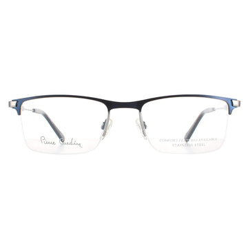 Pierre Cardin Glasses Frames P.C. 6876 KU0 Matte Blue Ruthenium Men