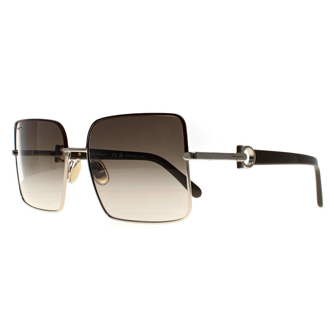 Salvatore Ferragamo Sunglasses SF302SL 704 Gold Brown Gradient