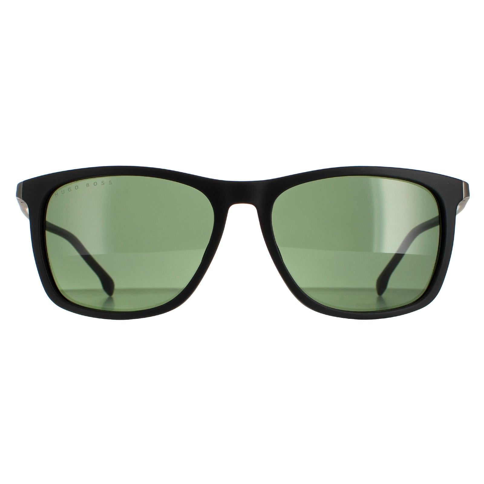 Sunglasses 1249 S IT 003 QT Matte Black Green