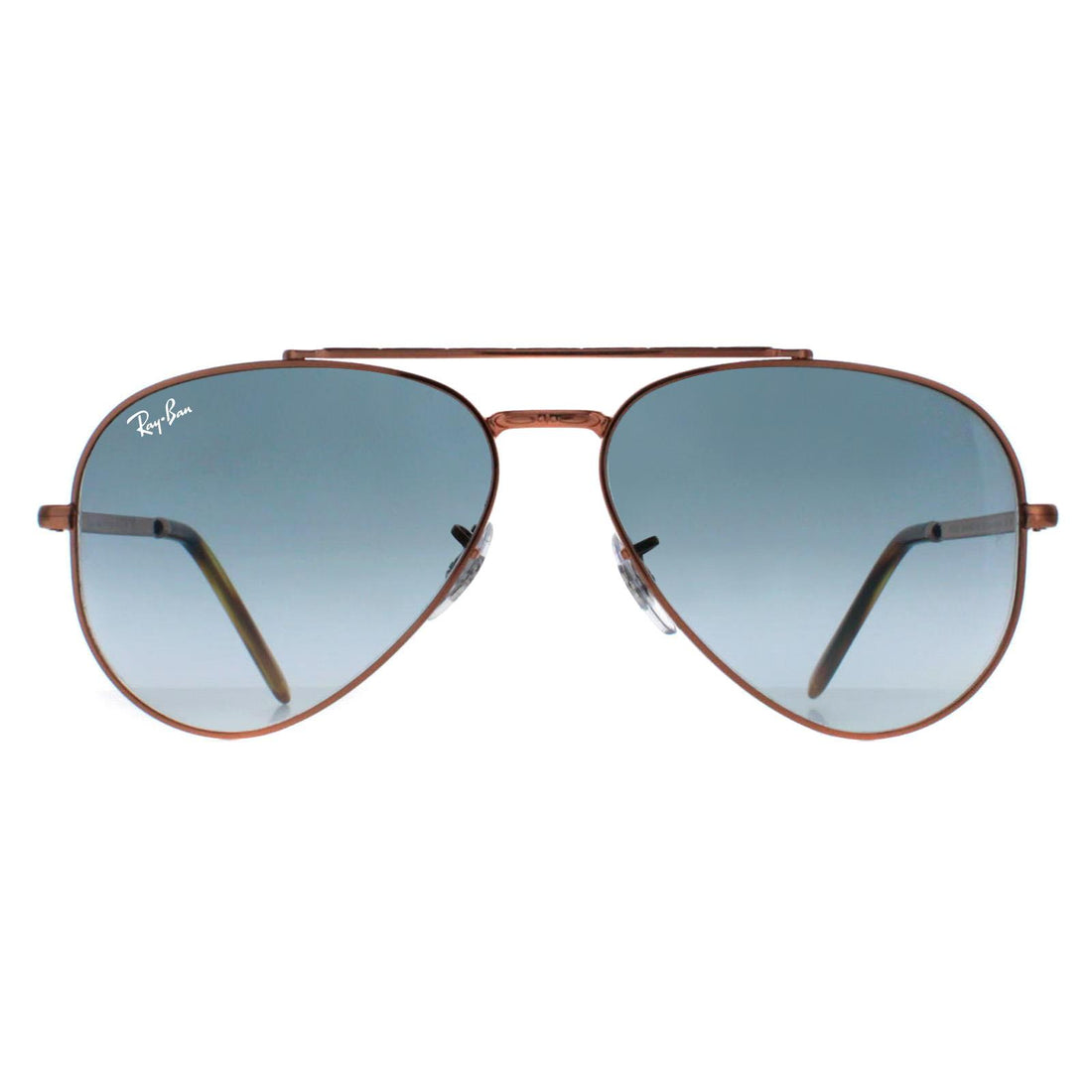 Ray-Ban Sunglasses RB3625 New Aviator 92023F Polished Rose Gold Blue Gradient