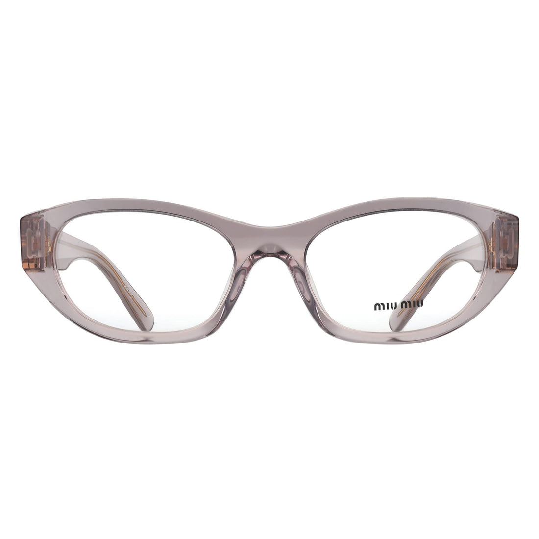 Miu Miu Glasses Frames MU03WV 12W1O1 Mauve Transparent Women