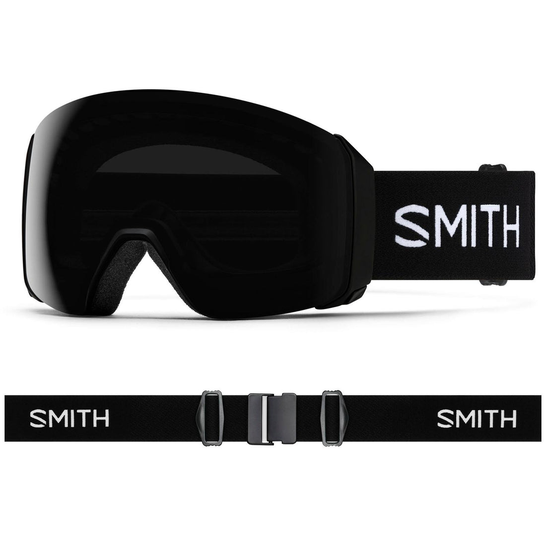 Smith Ski Goggles 4D Mag XL 0JX 4Y Black ChromaPop Sun Black & CP Storm Blue Sensor Mirror