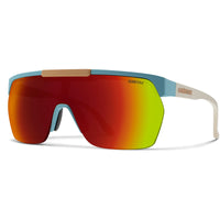 Smith Sunglasses XC YRQ X6 Matte Storm Birch ChromaPop Red Mirror