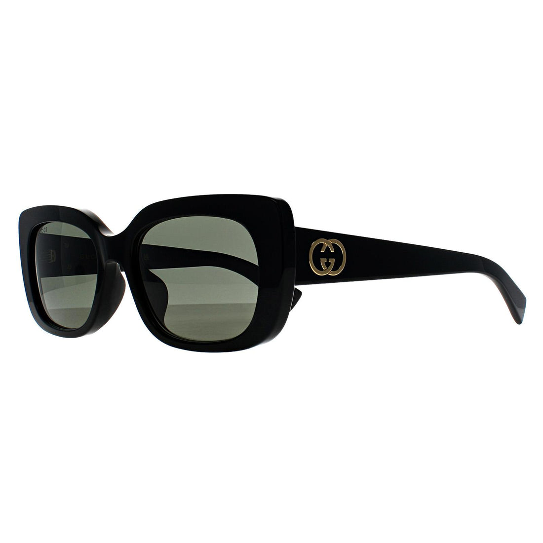 Gucci Sunglasses GG1979SK 001 Shiny Black Grey