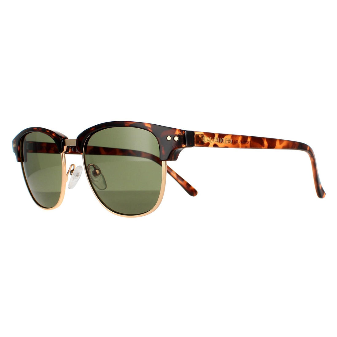 Calvin Klein Sunglasses CK20314S 235 Shiny Tortoise Solid Green G15