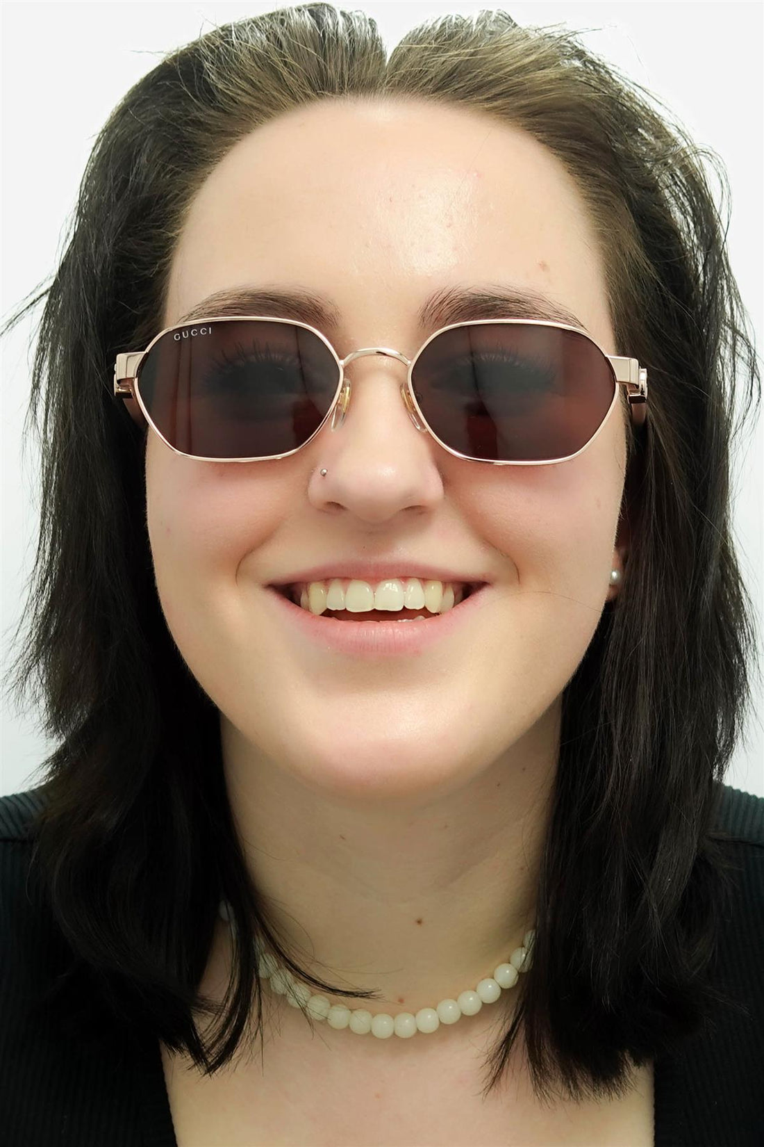 Gucci Sunglasses GG1593S 003 Shiny Rose Gold and Pink Violet