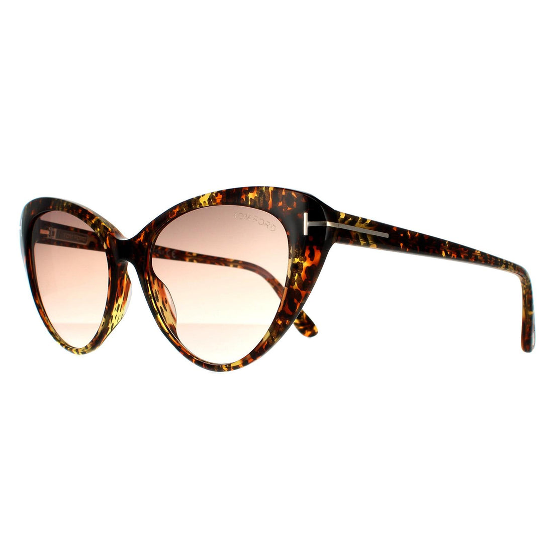Tom Ford Sunglasses Harlow FT0869 52F Dark Havana Brown Gradient