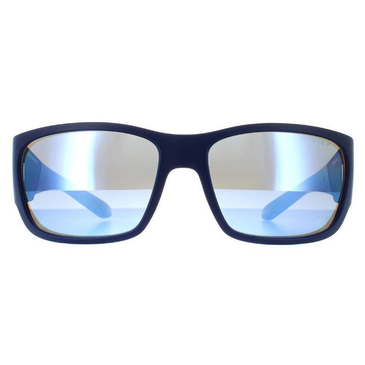 Arnette Sunglasses AN4324 Lil' Snap 276222 Matte Blue Dark Grey Mirror Water Polarized