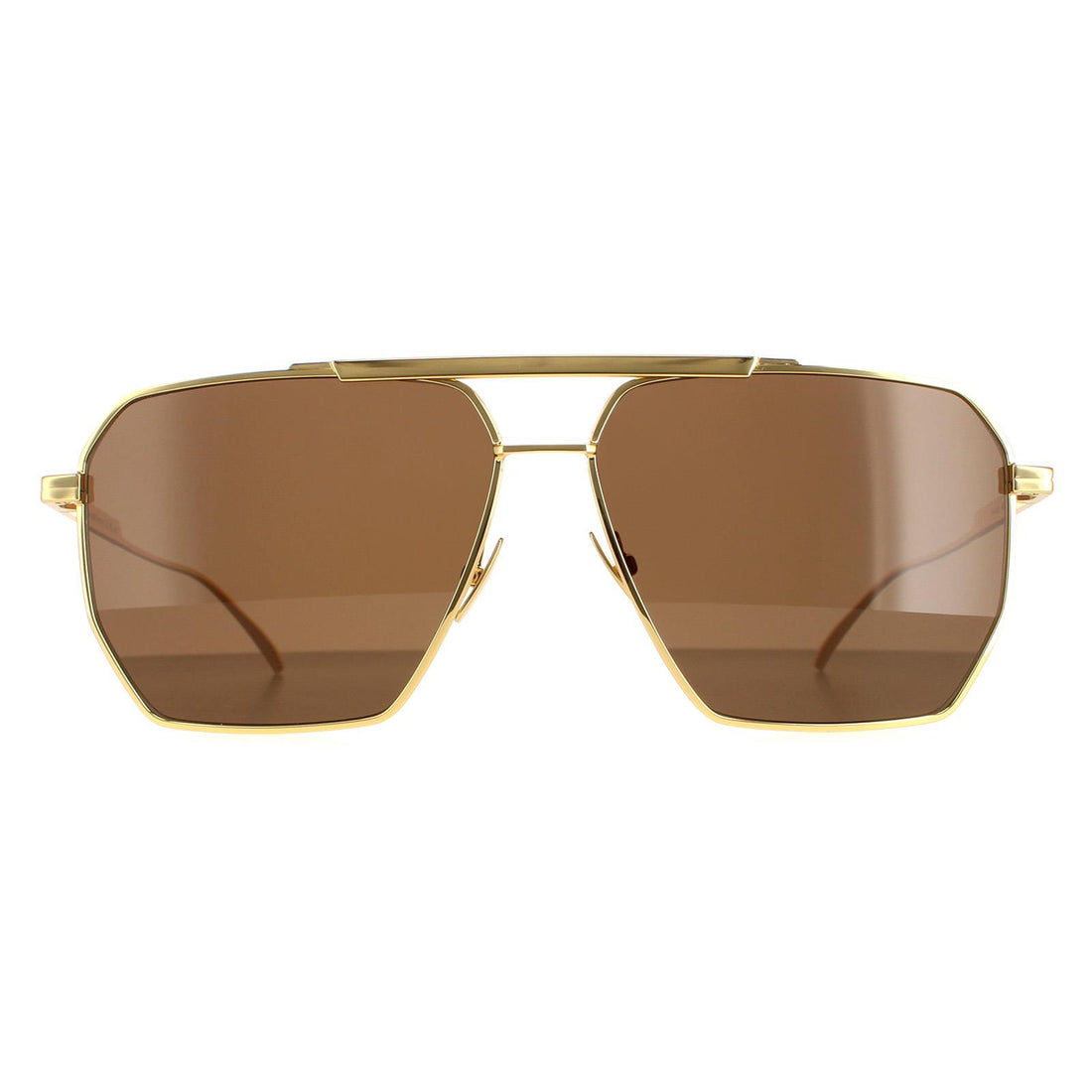 Bottega Veneta Sunglasses BV1012S 003 Gold Brown
