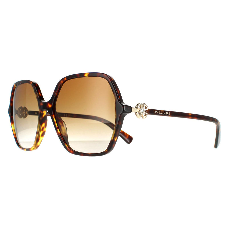 Bvlgari Sunglasses BV8238B 504/T5 Havana Brown Gradient Polarized