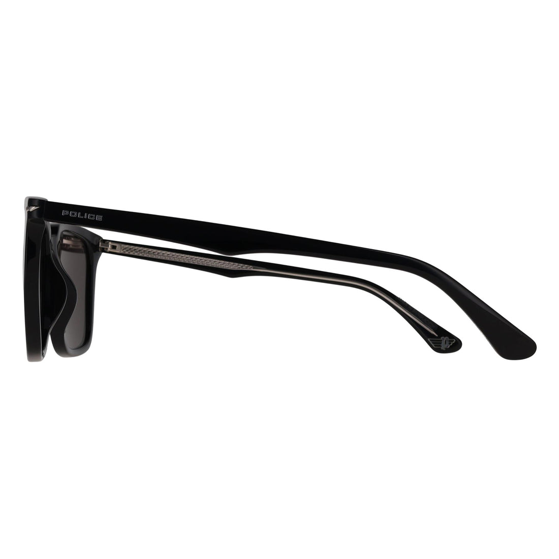 Police Sunglasses SPLQ80 700P Shiny Black Smoke