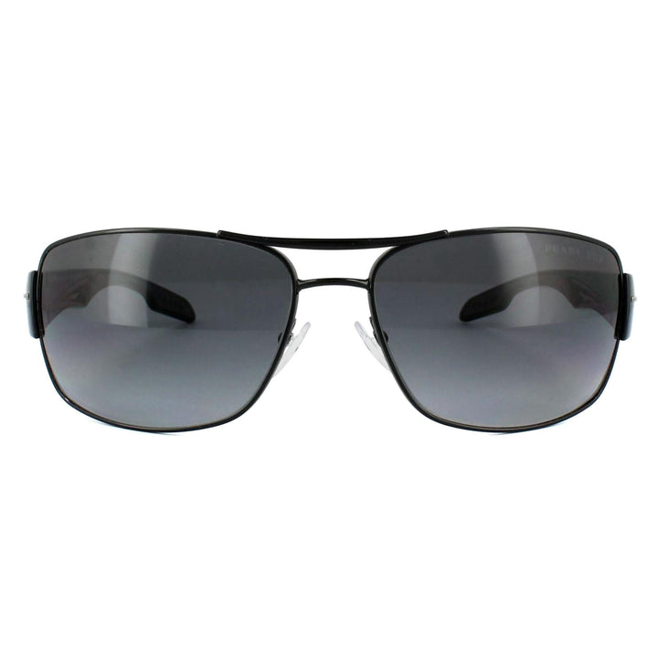 Prada Sport Sunglasses 53NS 7AX5W1 Black Grey Gradient Polarized