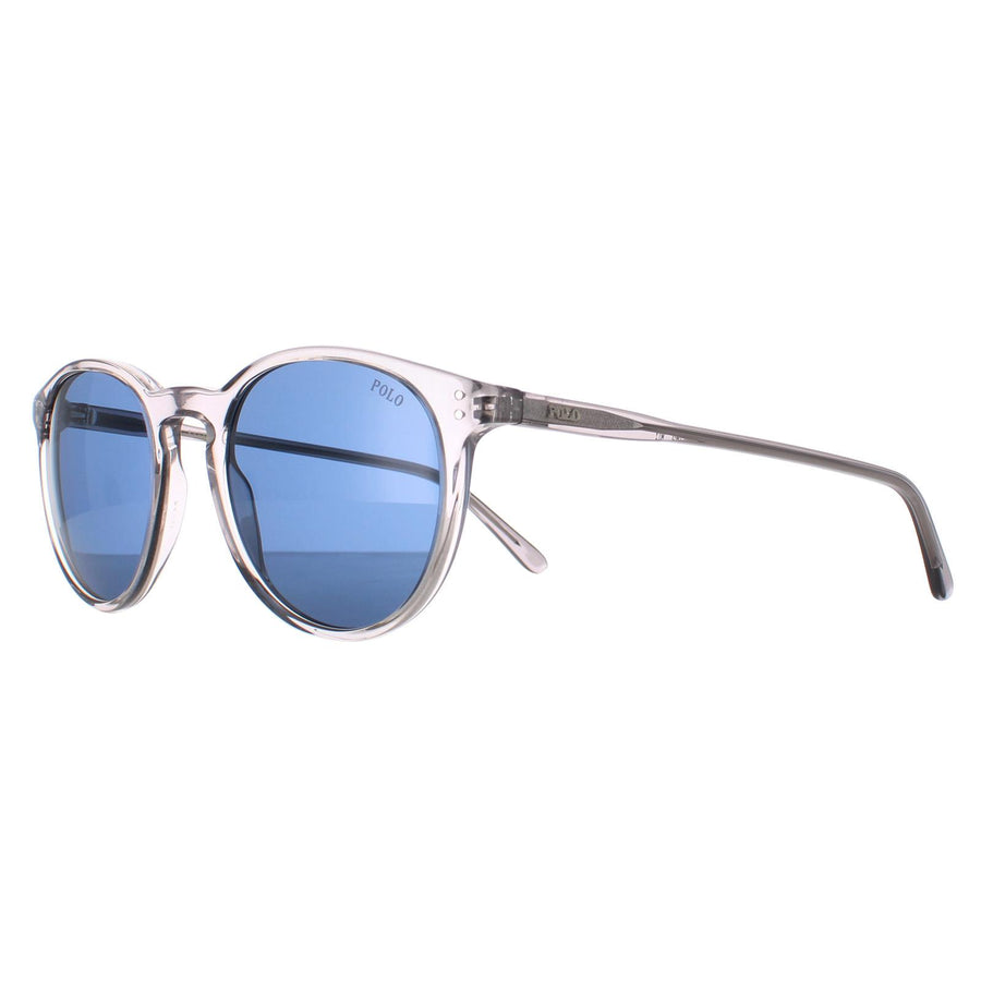 Polo Ralph Lauren Sunglasses PH4110 541380 Shiny Transparent Grey Dark Blue
